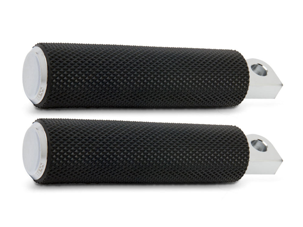Chrome Footpegs - Knurled Fusion - Arlen Ness
