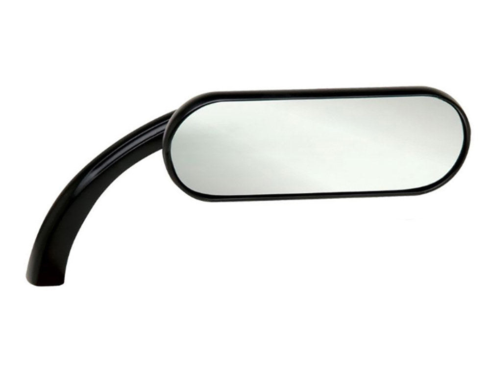 Mini Oval Mirror – Black. Right. – Arlen Ness