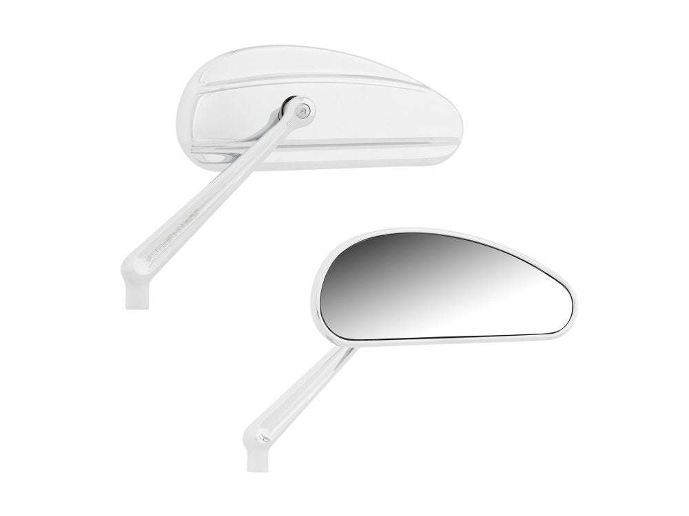 DownDraft Mirrors – Chrome L&R Set  – Arlen Ness