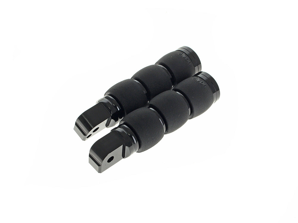 Rear Passenger - Air Cushion Footpegs – Black. Fits Softail 2018up – Avon Grips