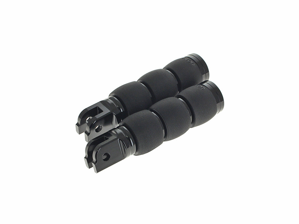 Front Rider - Air Cushion Footpegs – Black. Fits Softail 2018up – Avon Grips
