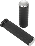 Chrome Handgrips - Knurled Fusion - Fits H-D With Throttle Cable Arlen Ness