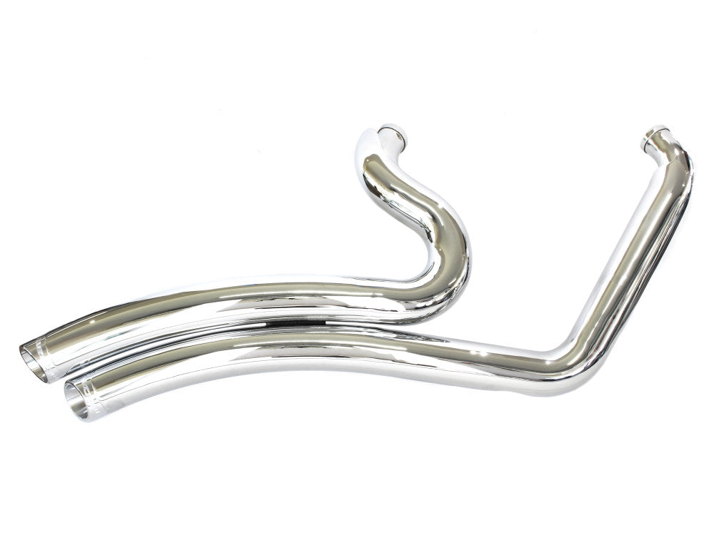 Sharp Curve Radius Exhaust – Chrome With Chrome End Caps. Fits Softail 2018up. – Freedom Performance Exhaust (Copy)