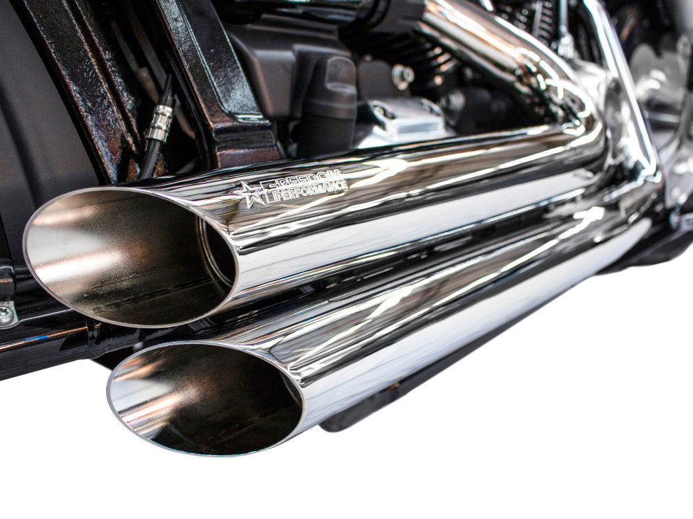 Amendment Exhaust – Chrome. Fits Softail 2018up. – Freedom Performance Exhaust
