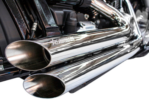 Amendment Exhaust – Chrome. Fits Softail 2018up. – Freedom Performance Exhaust