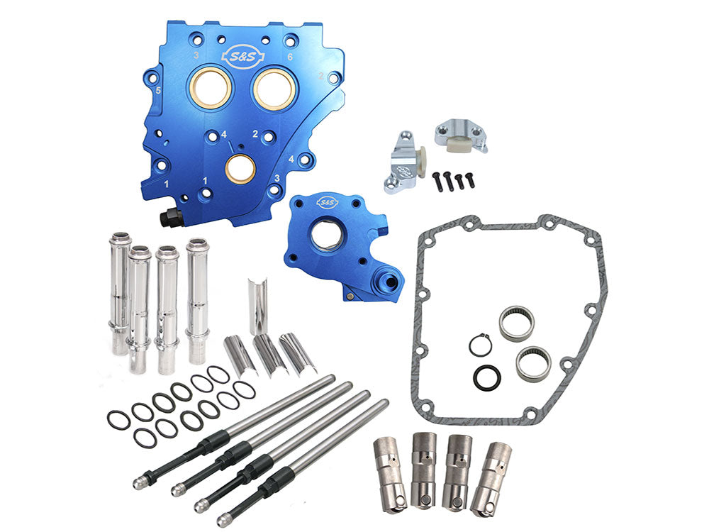 Cam Chest Kit With Chrome Pushrod Kit, No Cam – Suits Chain Drive Camshaft. Fits Twin Cam 2007-2017 – S&S