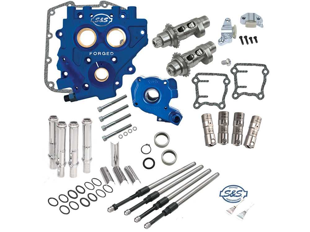 Cam Chest Kit With 585CE Chain Drive Easy Start Cams. Fits Twin Cam 2007-2017 – S&S