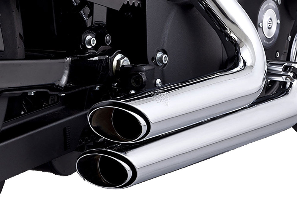 Shortshots Staggered Exhaust – Chrome. Fits Sportster 2004-2013 – Vance And Hines