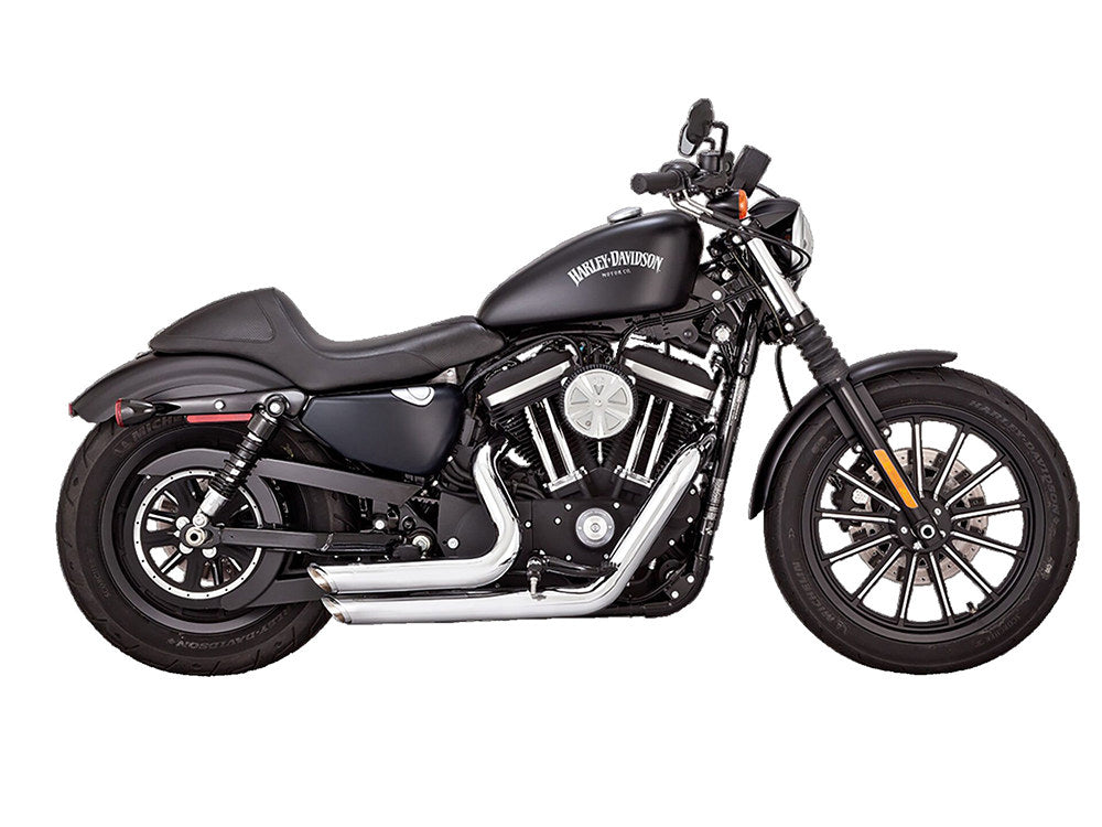 Shortshots Staggered Exhaust – Chrome. Fits Sportster 2014-2021 – Vance And Hines